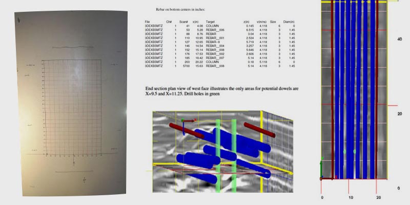 3d mapping concrete columns for seismic retrofit