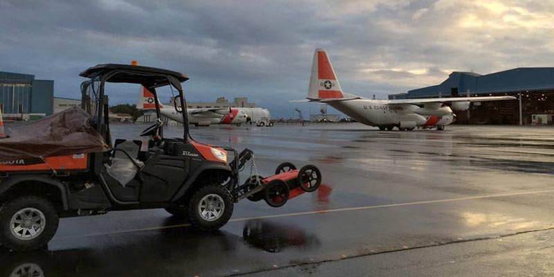 U.S. Coast Guard Asphalt Scanning in Kodiak, Alaska