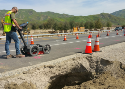 Summer Construction Roadway Void Detection, Piru, CA